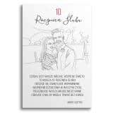 Oryginalny Prezent na 10 Rocznicę Ślubu- Portret w stylu Line Art | Obraz ze zdjęcia 82462-10 - miniaturka 2