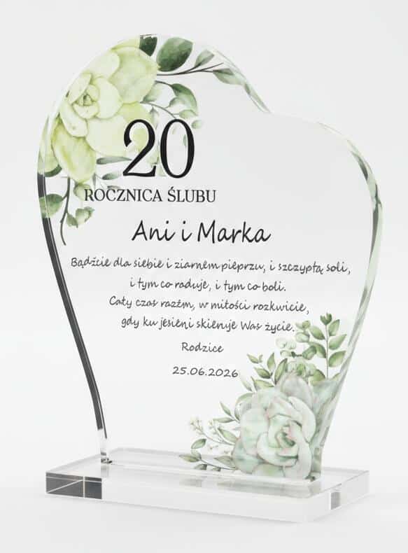 Pamiątka, Statuetka z życzeniami na Rocznicę Ślubu, Jubileusz 82385 - zdjęcie 2