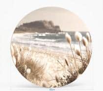 Dekoracyjne koło na ścianę – Plaża i morze | Okrągły Obraz na ścianę boho coastal 82421 - miniaturka 2