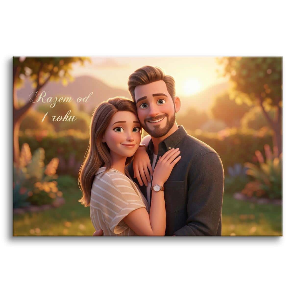 Obraz ze zdjęcia w bajkowym stylu- Prezent na Pierwszą Rocznicę Ślubu 82459-1 - zdjęcie 3