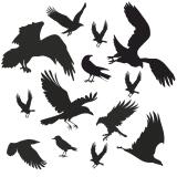 Odstraszacz Ptaków: Naklejki Ptaki na Okna i Szyby | Duży Zestaw 14szt 51201 - miniaturka 1