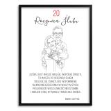 Prezent na 20-lecie Ślubu- Portret ze zdęcia na Jubileusz Małżeństwa 82463-20 - miniaturka 2