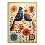 Nowoczesny Obraz z motywem ptaków – Folk Art | Nowoczesny folklor i etno design 82434 - miniaturka 5
