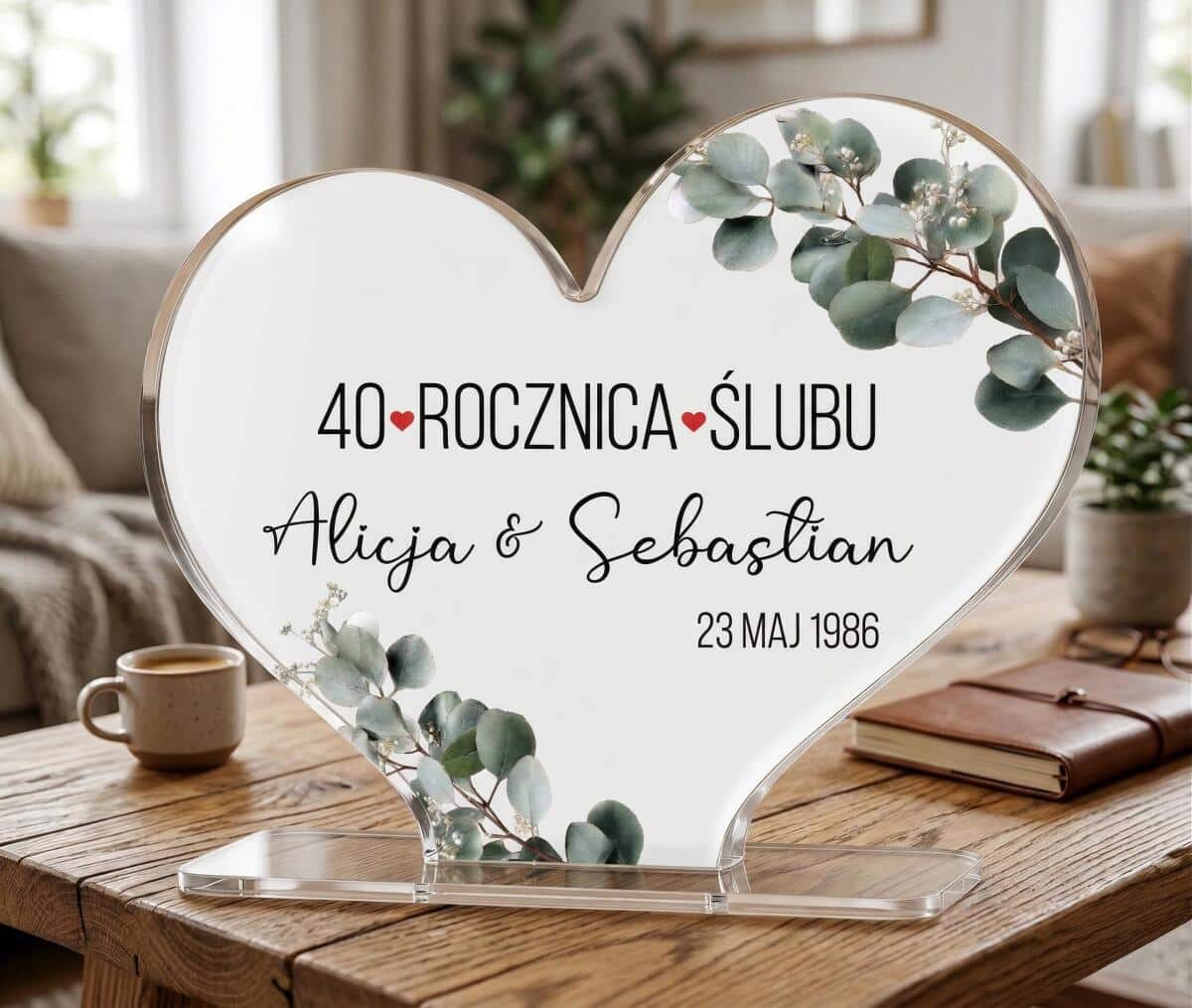 Prezent na Rocznicę Ślubu, Jubileusz- Statuetka Serce 82460 - zdjęcie 3