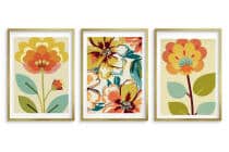 Kolorowe Plakaty Roślinne | Modna dekoracja do salonu w stylu Retro, Vintage 42249 - miniaturka 10