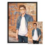 Plakat z Twojego Zdjęcia - Styl Anime | Portret Manga na Ścianę 82465 - miniaturka 1