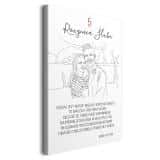 Prezent na 5 Rocznicę Ślubu- Portret ze zdjęcia, Obraz w stylu Line Art 82462-5 - miniaturka 2