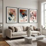 Pastelowe Plakaty Kwiaty Akwarela | Dekoracja ścienna do sypialni 42247 - miniaturka 10