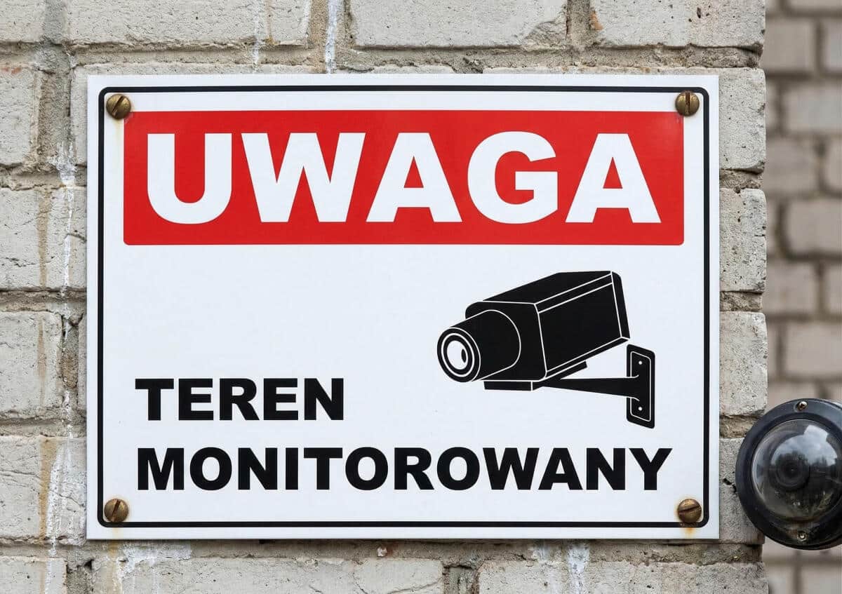 Tabliczka ostrzegawcza- UWAGA! Teren Monitorowany 82406 - zdjęcie 5