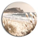 Dekoracyjne koło na ścianę – Plaża i morze | Okrągły Obraz na ścianę boho coastal 82421 - miniaturka 1