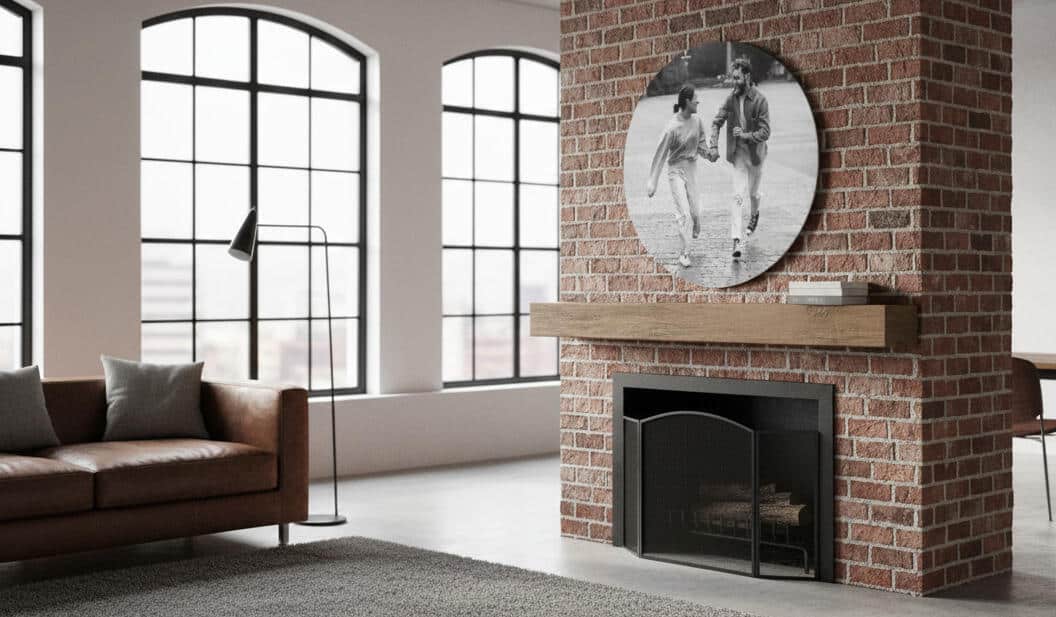 Okrągły Obraz ze Zdjęcia – Personalizowany Czarno-Biały Obraz HDF z Własnej Fotografii 82380 - zdjęcie 5