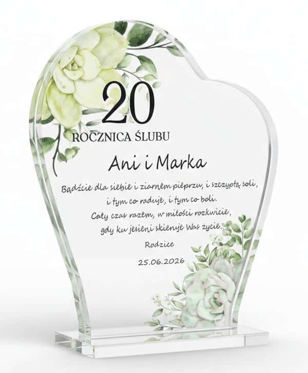 Pamiątka, Statuetka z życzeniami na Rocznicę Ślubu, Jubileusz 82385