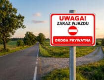 Tabliczka ostrzegawcza- UWAGA! Zakaz wjazdu Droga prywatna 82405 - miniaturka 4