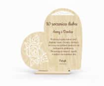 Drewniana Lampka LED z grawerem- Prezent na Rocznicę Ślubu 82386 - miniaturka 1