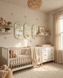 Urocze Obrazy Owalne- Wesołe Gąski | Sielski tryptyk na ścianę do pokoju dziecka 96003 - miniaturka 8