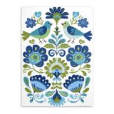 Plakat do kuchni, jadalni – Błękitny Folk Art | Grafika etno, Współczesna sztuka ludowa 82432 - miniaturka 7