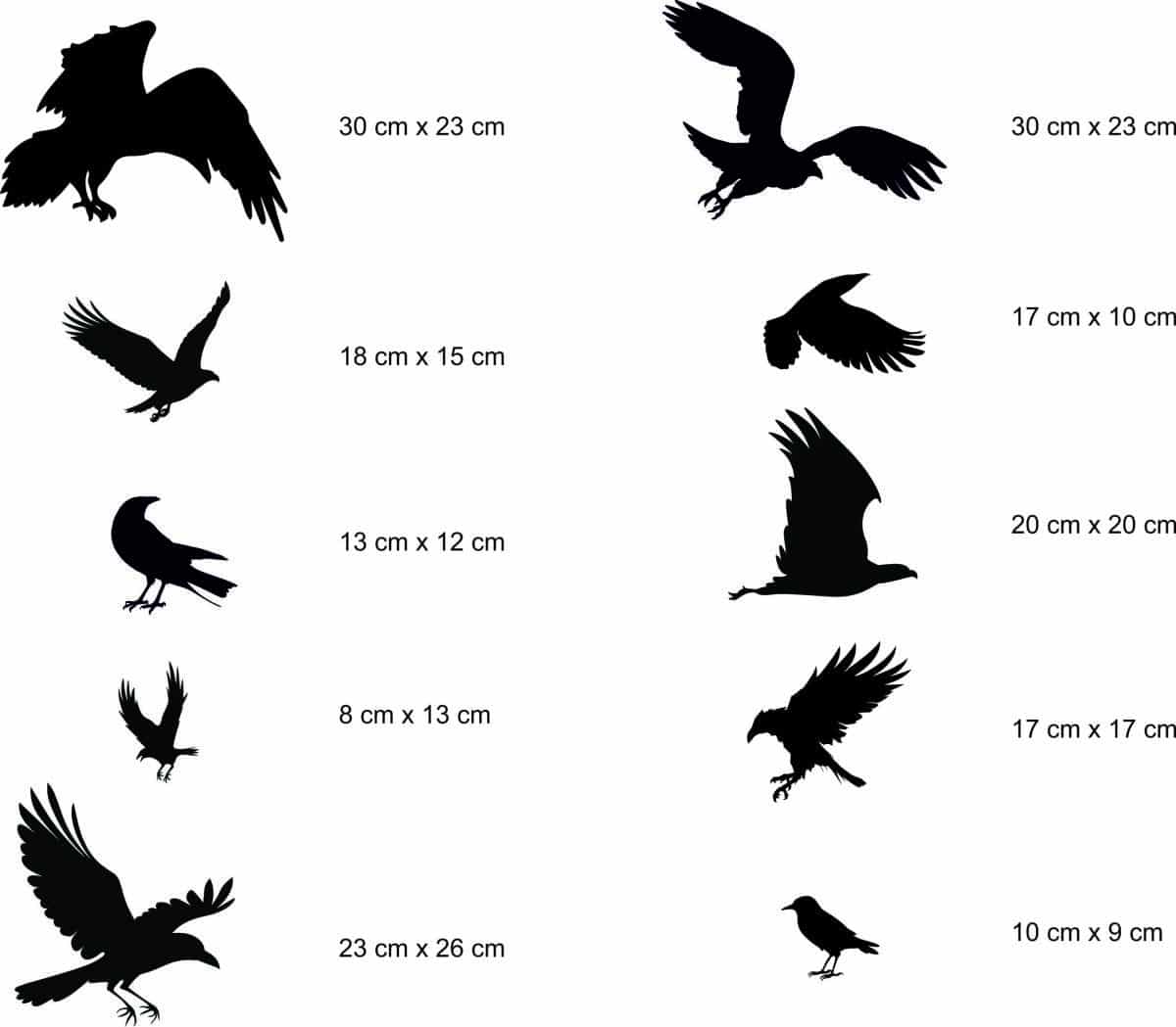 Odstraszacz Ptaków: Naklejki Ptaki na Okna i Szyby | Duży Zestaw 14szt 51201 - zdjęcie 3