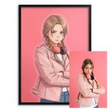 Plakat z Twojego Zdjęcia - Styl Anime | Portret Manga na Ścianę 82465 - miniaturka 2