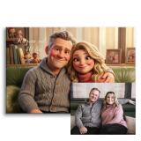 Prezent na 40 Rocznicę Ślubu – Bajkowy Obraz z Własnego Zdjęcia | Rubinowe Gody, Jubileusz 82459-40 - miniaturka 1