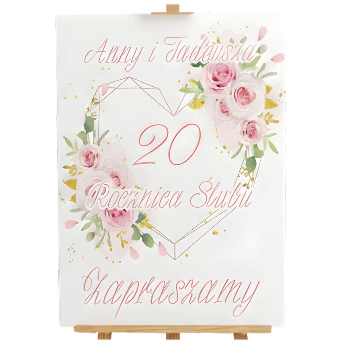 Tablica Powitalna na Rocznicę Ślubu | Plakat na przywitanie gości 82389