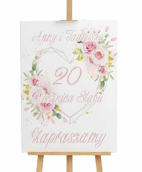 Tablica Powitalna na Rocznicę Ślubu | Plakat na przywitanie gości 82389