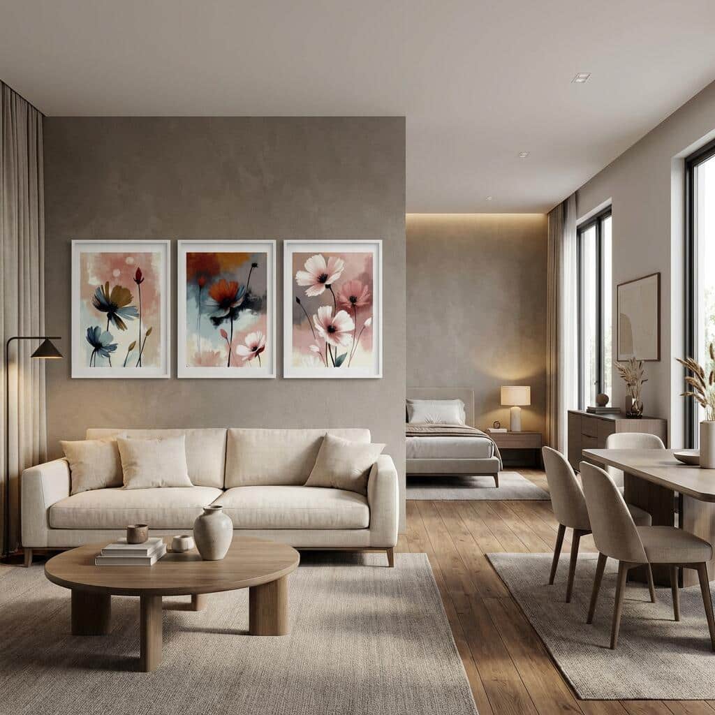 Pastelowe Plakaty Kwiaty Akwarela | Dekoracja ścienna do sypialni 42247 - zdjęcie 11