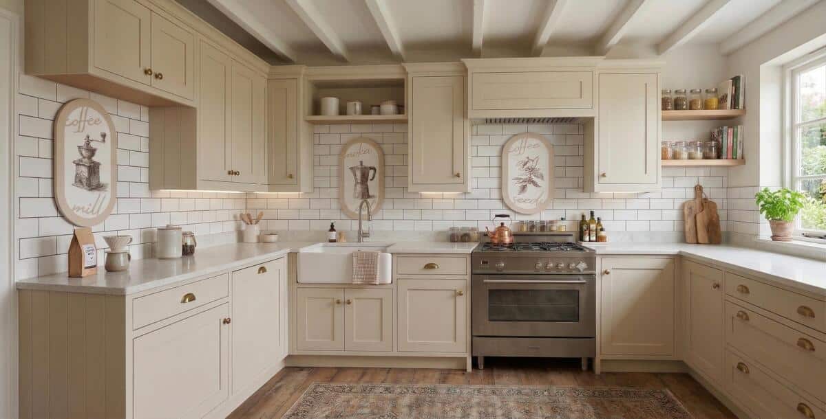 Zestaw 3 obrazów w kształcie elipsy- kawa w stylu retro | Owalne obrazy do kuchni 51101 - zdjęcie 4