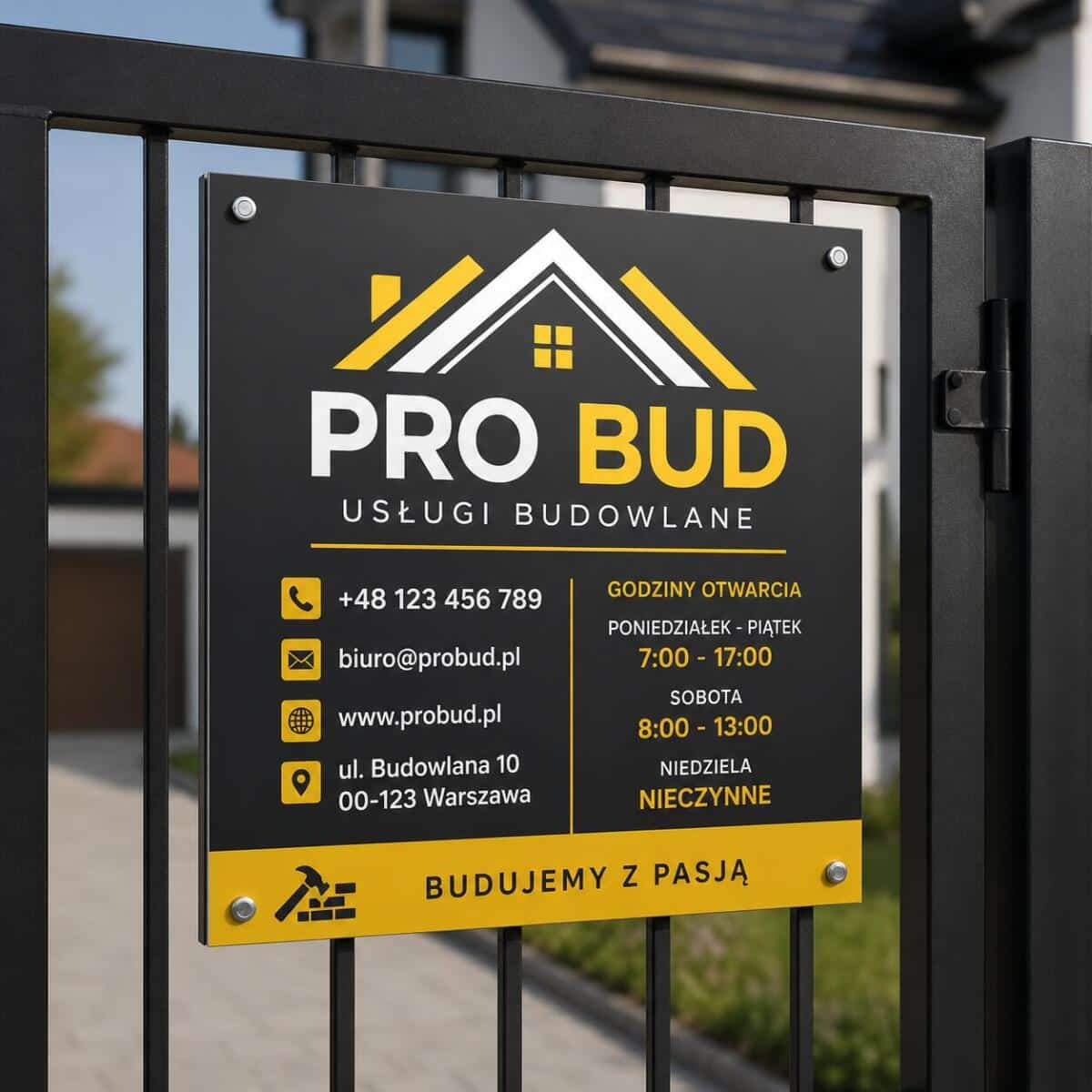 Szyld reklamowy z logo | DIBOND |  Tablica reklamowa firmowa | Trwała reklama zewnętrzna - zdjęcie 3