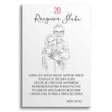 Portret Pary ze zdjęcia- Prezent na 20 Rocznicę Ślubu, Porcelanowe gody | Rysunek, grafika line art 82462-20 - miniaturka 3