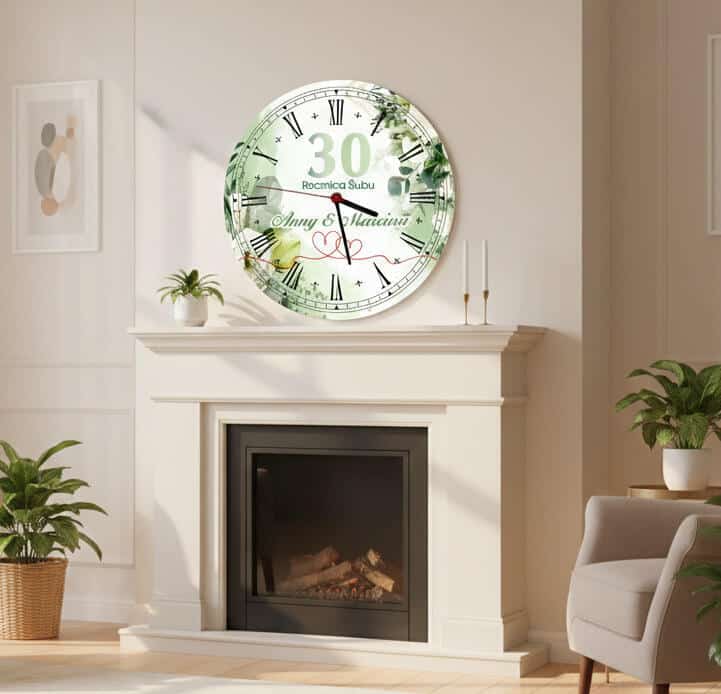 Zegar ścienny z imionami- Prezent na Rocznicę Ślubu, Jubileusz 82387 - zdjęcie 2