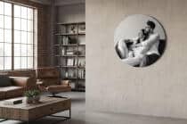 Okrągły Obraz ze Zdjęcia – Personalizowany Czarno-Biały Obraz HDF z Własnej Fotografii 82380 - miniaturka 2