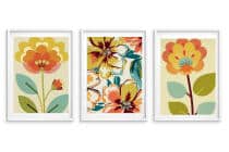 Kolorowe Plakaty Roślinne | Modna dekoracja do salonu w stylu Retro, Vintage 42249 - miniaturka 9