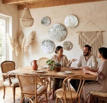 Okrągłe Obrazy Mandala i Kwiaty Vintage | Elegancki Komplet do Sypialni 82436 - miniaturka 5