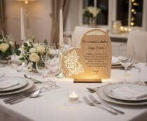 Drewniana Lampka LED z grawerem- Prezent na Rocznicę Ślubu 82386 - miniaturka 3