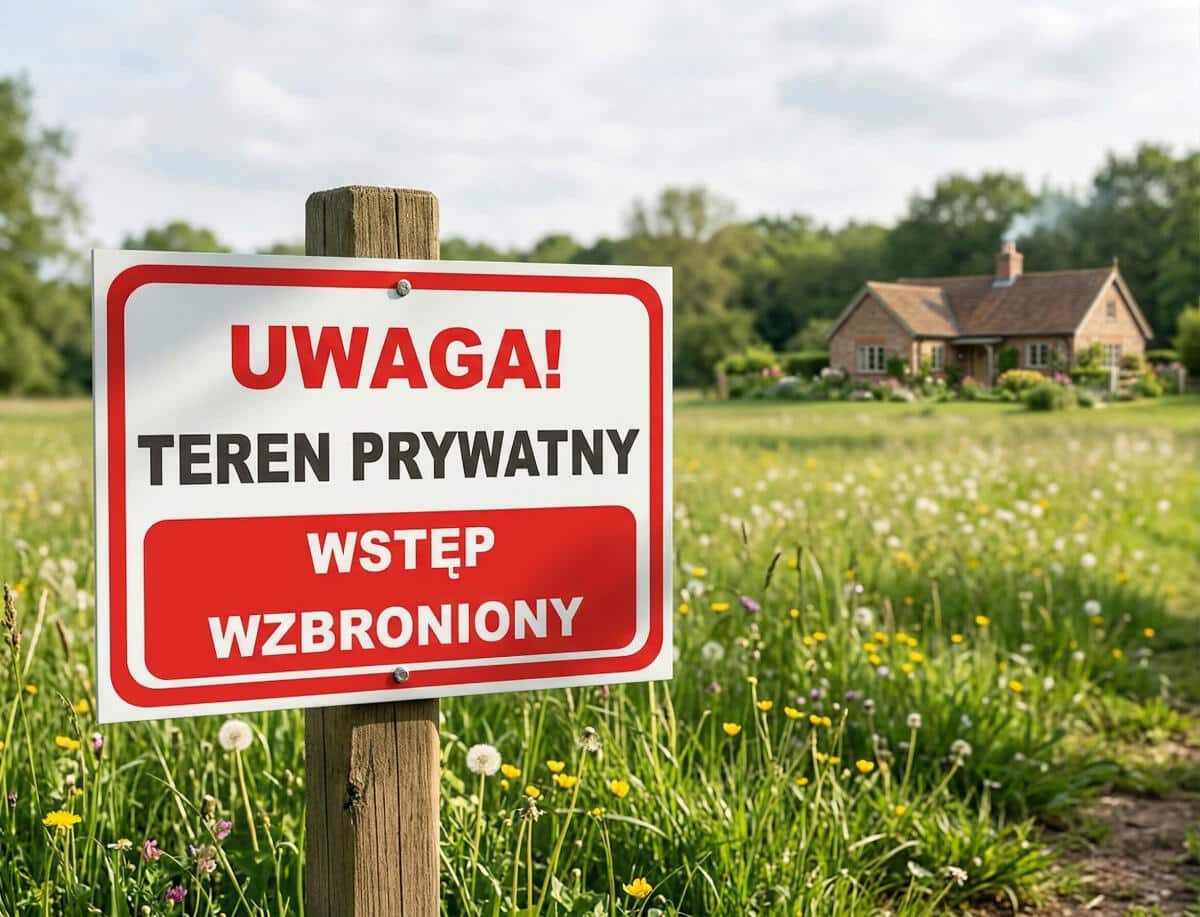 Tabliczka ostrzegawcza- UWAGA! Teren prywatny Wstęp wzbroniony 82407 - zdjęcie 3