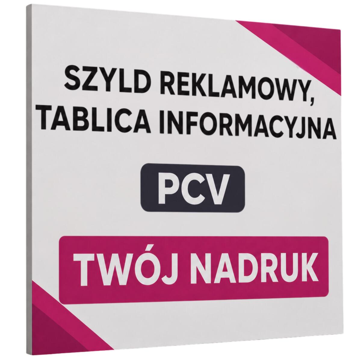 Szyld reklamowy z logo | PCV | Tablica informacyjna, firmowa | Lekka reklama
