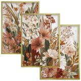 Tryptyk Kwiatowy Boho – Zestaw 3 Plakatów w Kolorach Ziemi 51150 - miniaturka 1