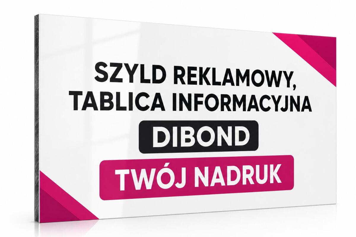 Szyld firmowy na zamówienie | DIBOND | Trwała Tablica Reklamowa z Logo