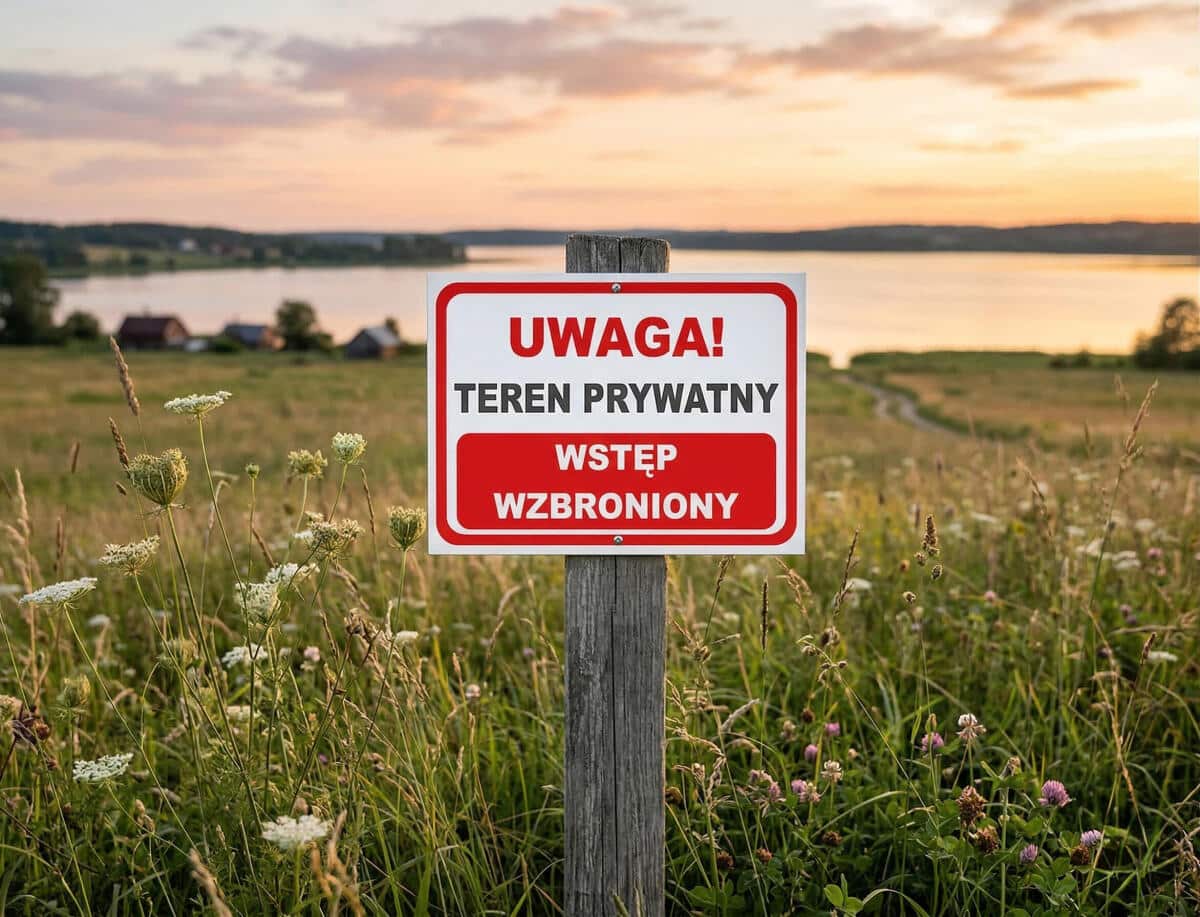 Tabliczka ostrzegawcza- UWAGA! Teren prywatny Wstęp wzbroniony 82407 - zdjęcie 4