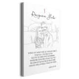 Prezent na Pierwszą Rocznicę Ślubu- Obraz ze zdjęcia, Portret w stylu Line Art 82462-1 - miniaturka 2