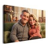 Prezent na 40 Rocznicę Ślubu – Bajkowy Obraz z Własnego Zdjęcia | Rubinowe Gody, Jubileusz 82459-40 - miniaturka 2