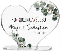Prezent na Rocznicę Ślubu, Jubileusz- Statuetka Serce 82460 - miniaturka 1