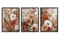Tryptyk Kwiatowy Boho – Zestaw 3 Plakatów w Kolorach Ziemi 51150 - miniaturka 7