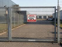 Tabliczka ostrzegawcza- UWAGA! Brama wjazdowa nie zastawiać 82404 - miniaturka 2