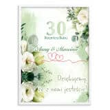 Plakat Powitalny, Tablica na Rocznicę Ślubu | Dekoracja na Jubileusz Małżeństwa 82390 - miniaturka 1