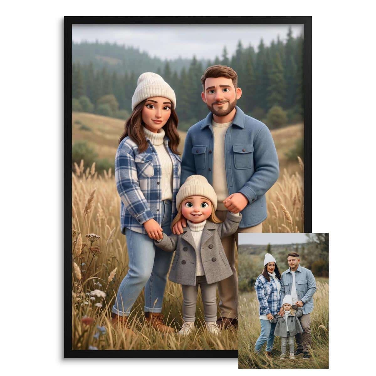 Plakat z własnego zdjęcia- Portret w stylu bajki, animacji 82457