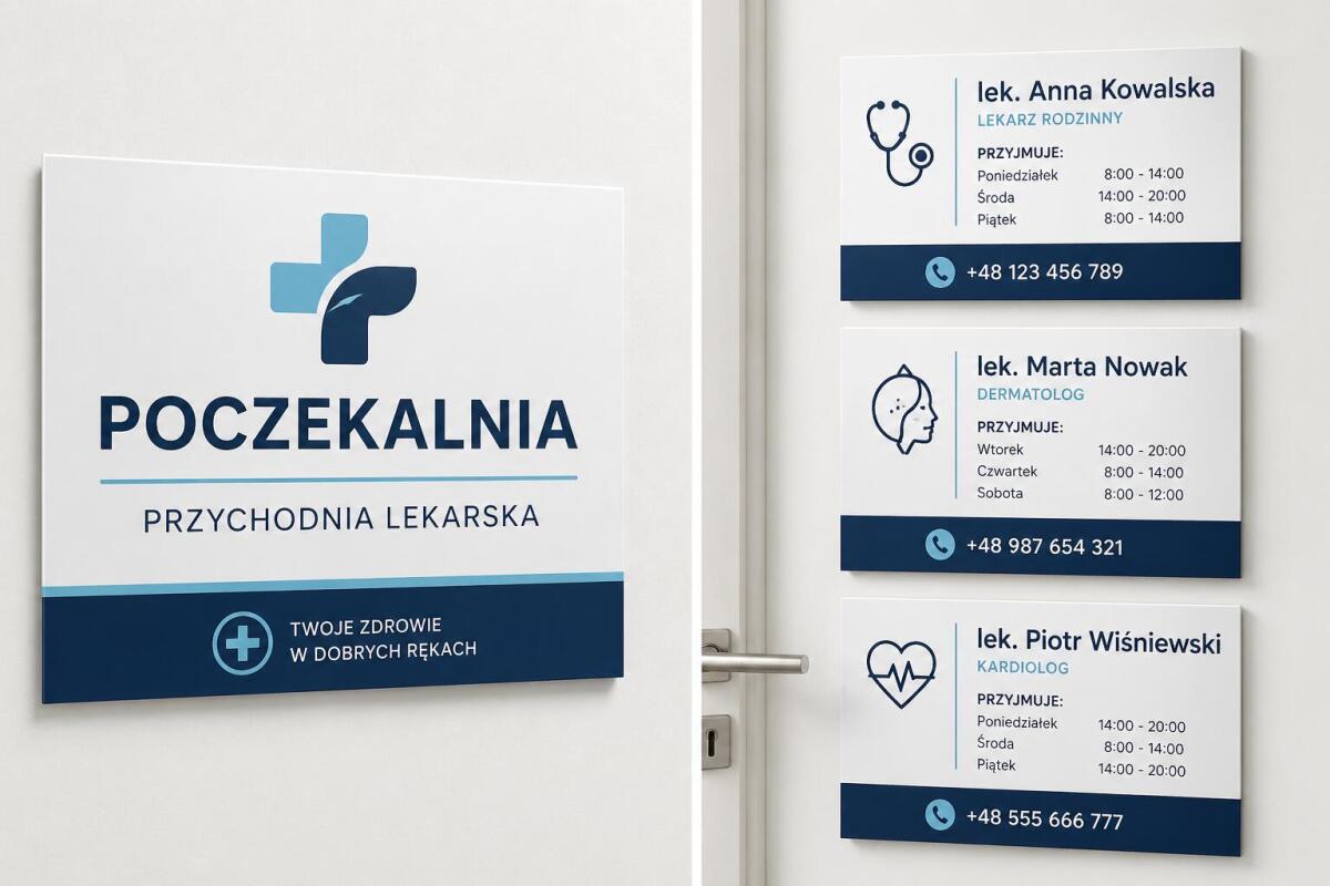 Tablica reklamowa z logo | PCV | Szyld firmowy z nadrukiem - zdjęcie 3