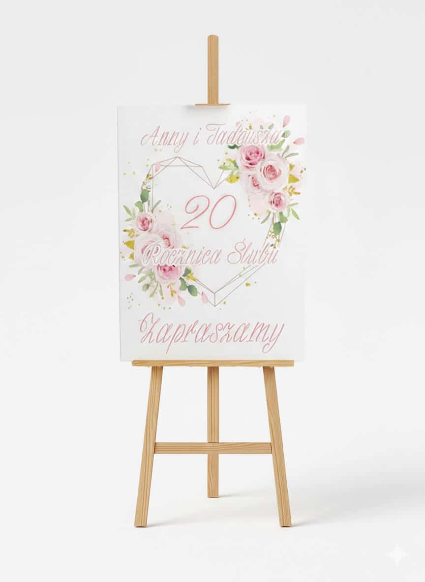 Tablica Powitalna na Rocznicę Ślubu | Plakat na przywitanie gości 82389 - zdjęcie 7