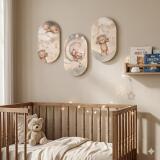 Bajkowe Obrazy do pokoju dziecięcego- Beżowe Misie 42216 - miniaturka 4