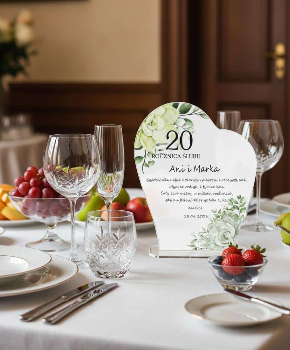 Pamiątka, Statuetka z życzeniami na Rocznicę Ślubu, Jubileusz 82385 - zdjęcie 4